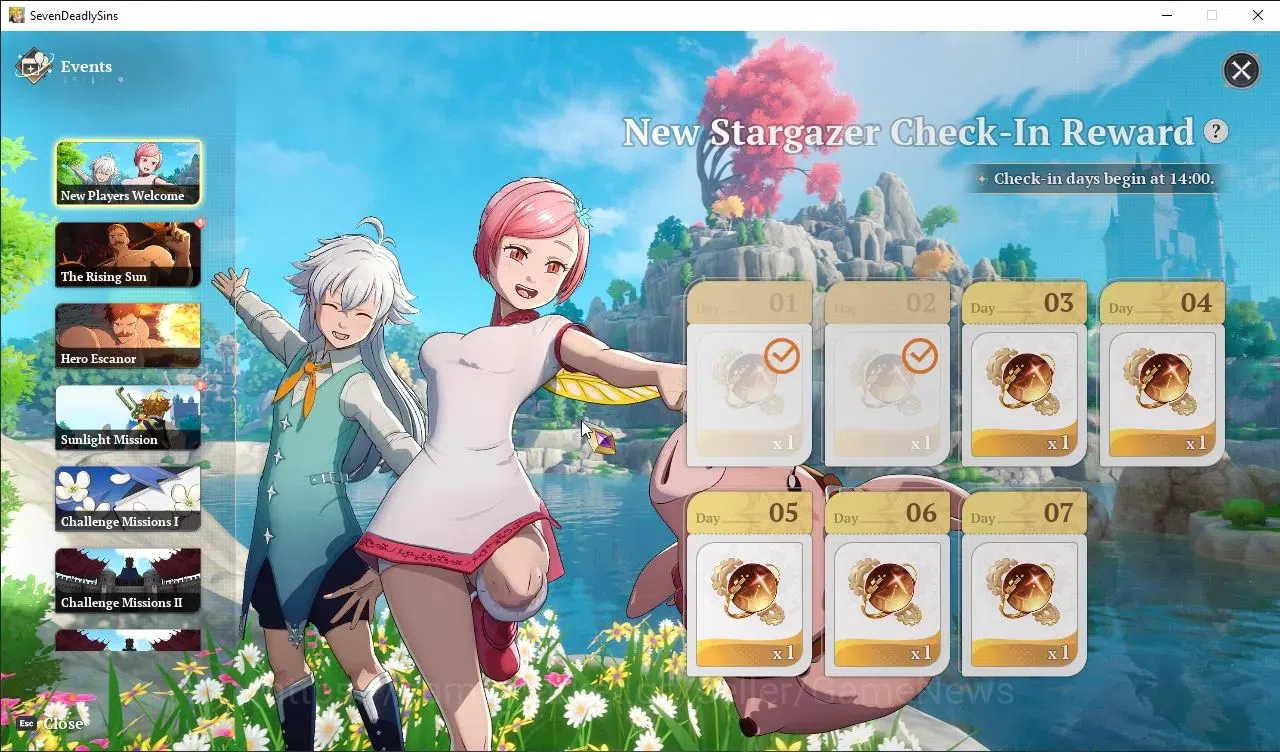 The Seven Deadly Sins: Origin Accounts SEA |Fresh Starter Lvl 2| 3 SSR| Escanor, Elaine,  image 6
