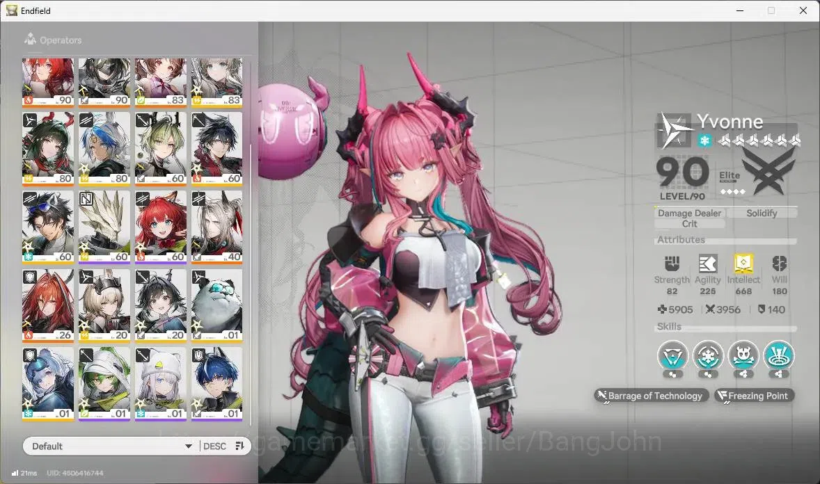 Arknights: Endfield Accounts ASIA|Lv 59|5Limited+5Sign|(Yvonne,Gilberta,Tangtan image 2