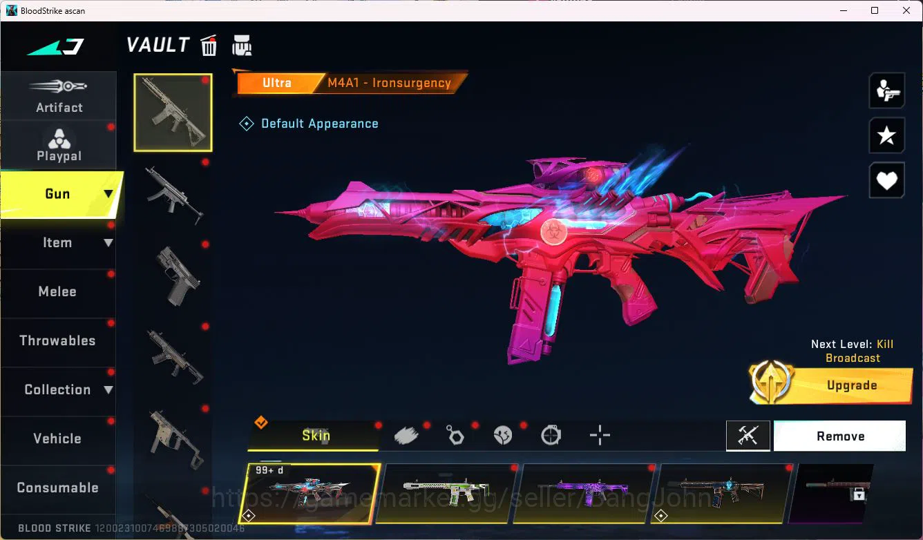 Blood Strike Accounts ASIA|COLLAB,KAR98K,|LIMIT=RPK|ULTRA=MP7,QBZ95,AUG, image 11