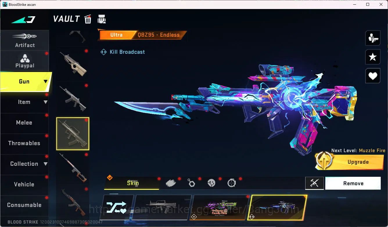 Blood Strike Accounts ASIA|COLLAB,KAR98K,|LIMIT=RPK|ULTRA=MP7,QBZ95,AUG, image 6