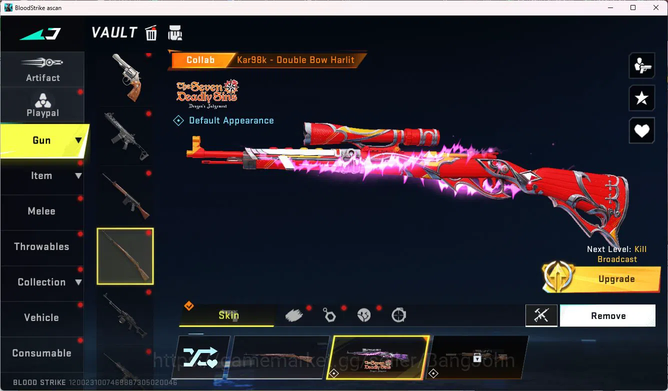 Blood Strike Accounts ASIA|COLLAB,KAR98K,|LIMIT=RPK|ULTRA=MP7,QBZ95,AUG, image 7