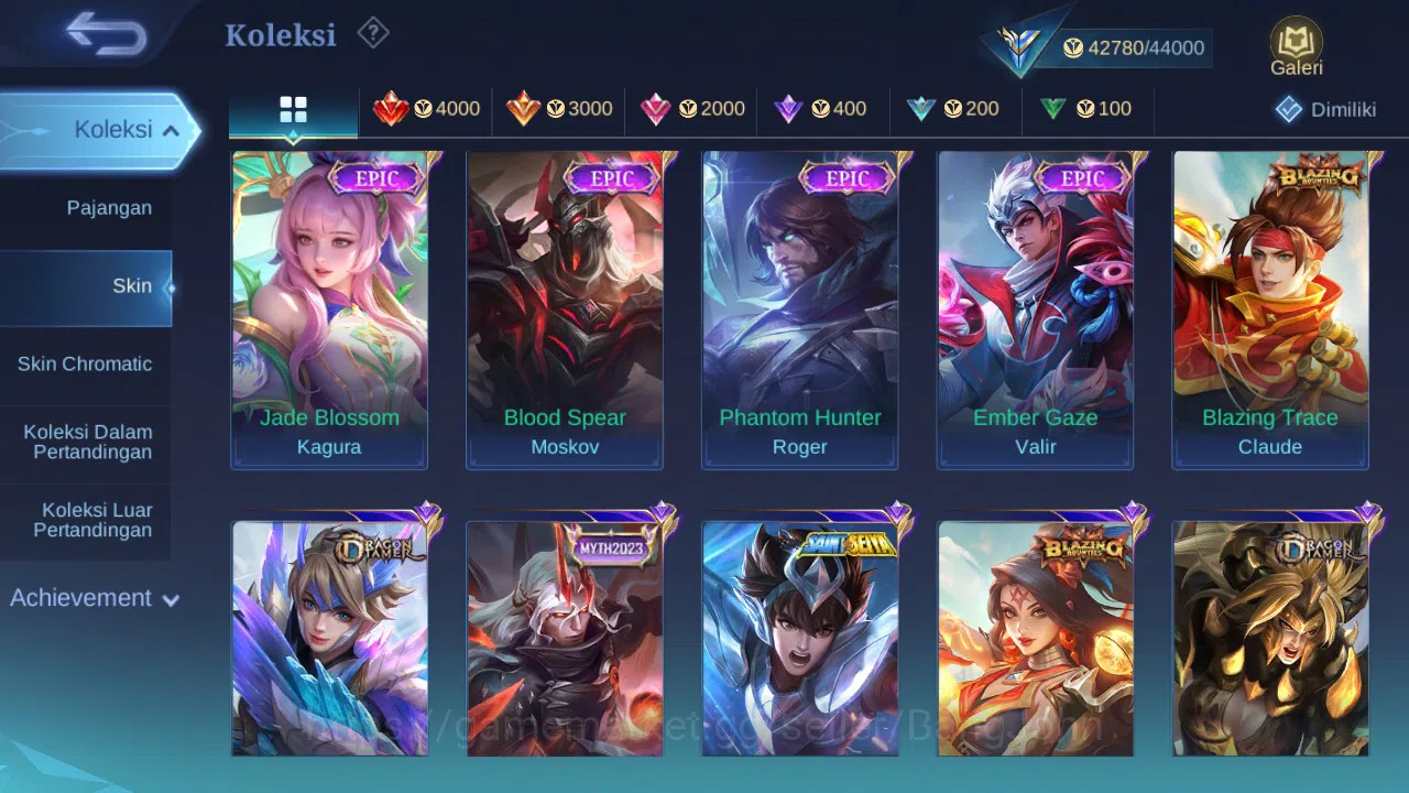 Mobile Legends: Bang Bang Accounts GLOBAL Hero 131 Skin 213 | CC Nata | Blazing Franc image 4