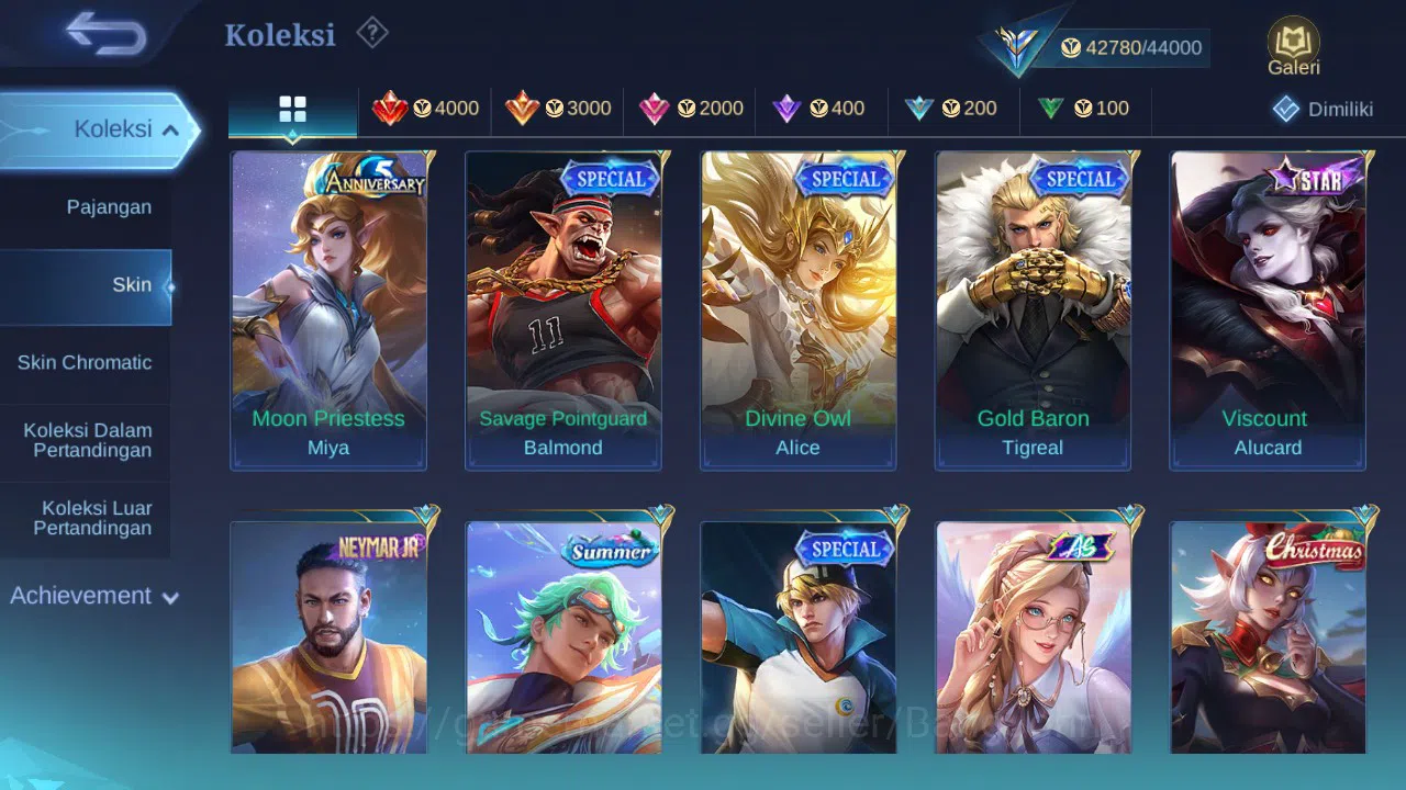 Mobile Legends: Bang Bang Accounts GLOBAL Hero 131 Skin 213 | CC Nata | Blazing Franc image 6