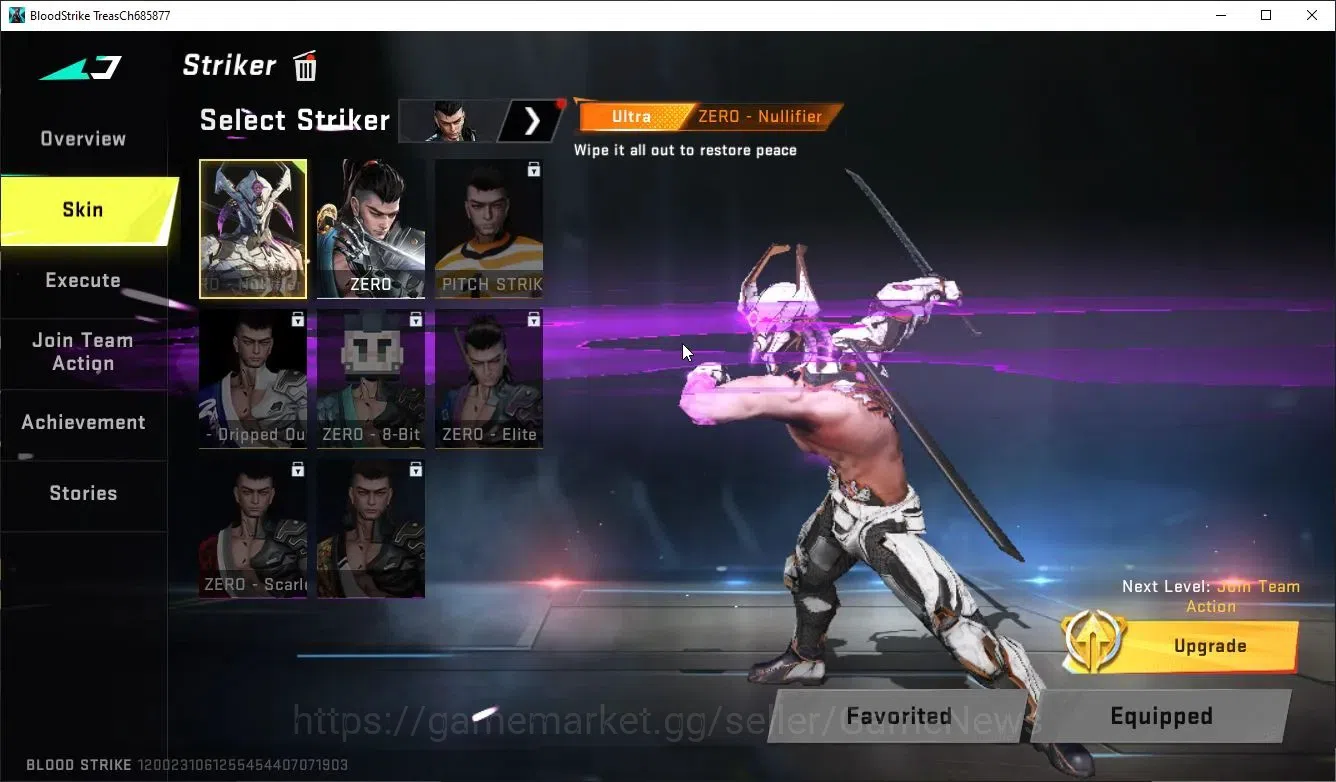 Blood Strike Accounts Others ASIA| 1 ULTRA Zero-Nullifier Striker | BR Silver IV | L7|NetEase|Check SS(BLS5375) 3