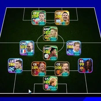 eFootball Accounts Legends & Iconic Players Android|Power 3193|BigTime Lionel Messi,Virgil van Dijk|12 Epic Rio