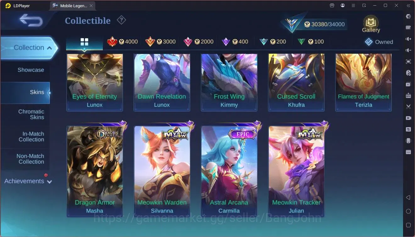 Mobile Legends: Bang Bang Accounts Global|Hero 105|Skin 170|Expert|Meowkin Julian,Sil image 10