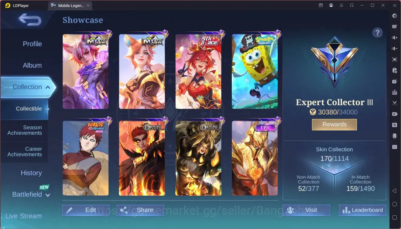 Mobile Legends: Bang Bang Accounts Global|Hero 105|Skin 170|Expert|Meowkin Julian,Sil image 2
