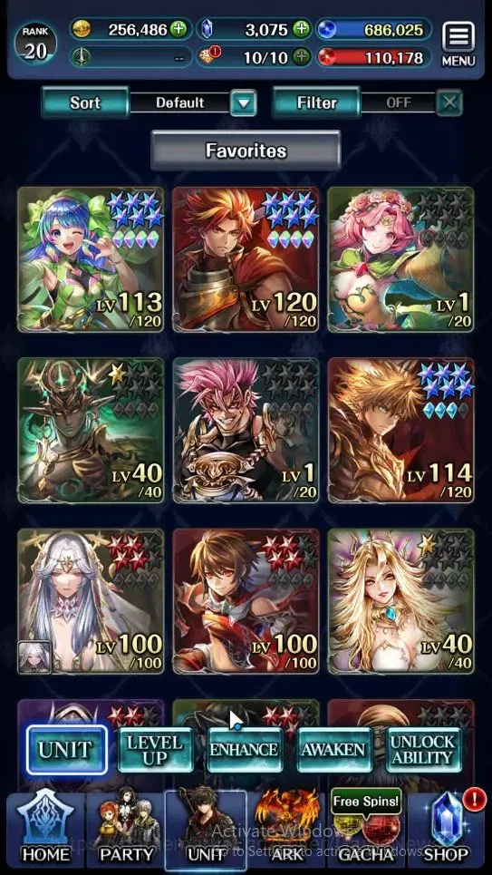 Last Cloudia Accounts Endgame Global|Rank 20|Collab Brave Frontier (G Tilith,FG Vargas)+(G Lilaha,PoGT Famille,Etc)| 4 UR 1 1