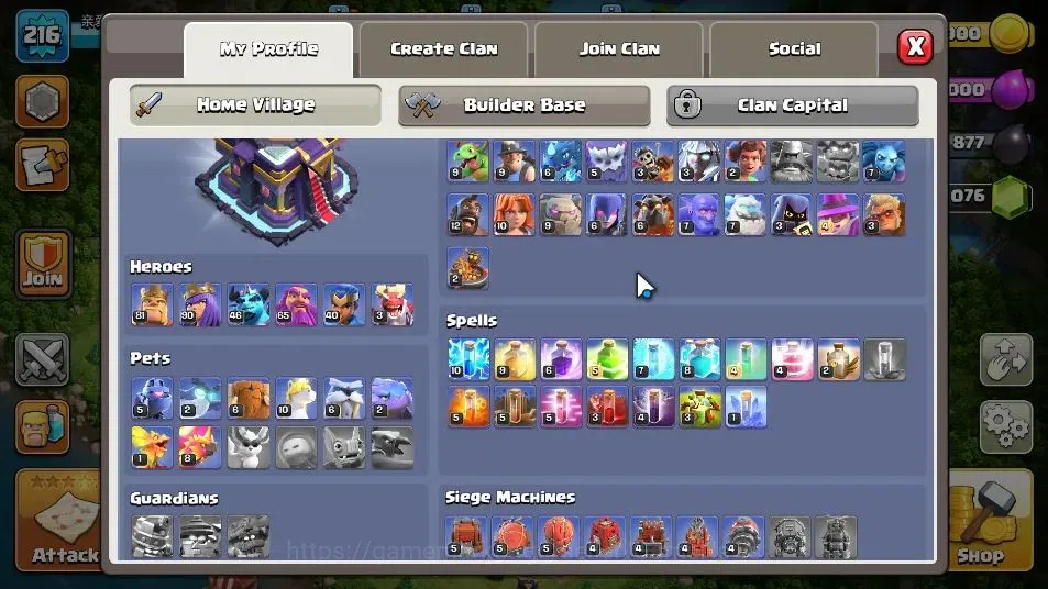 Clash of Clans Accounts LV 216|TH 15 MAX-BH 9|HH 9|Limited Skin|BK 81,AQ 9 image 3