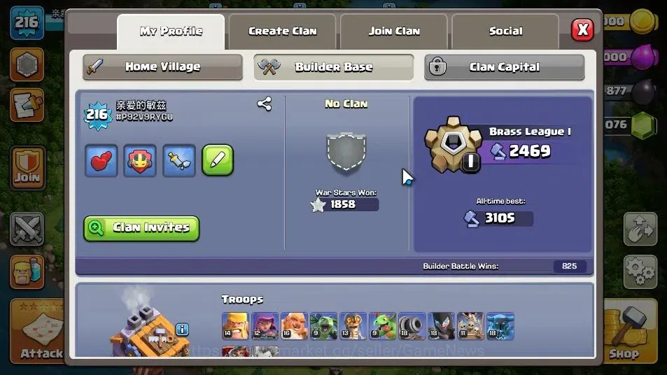 Clash of Clans Accounts LV 216|TH 15 MAX-BH 9|HH 9|Limited Skin|BK 81,AQ 9 image 4