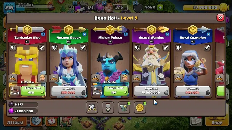 Clash of Clans Accounts LV 216|TH 15 MAX-BH 9|HH 9|Limited Skin|BK 81,AQ 9 image 8