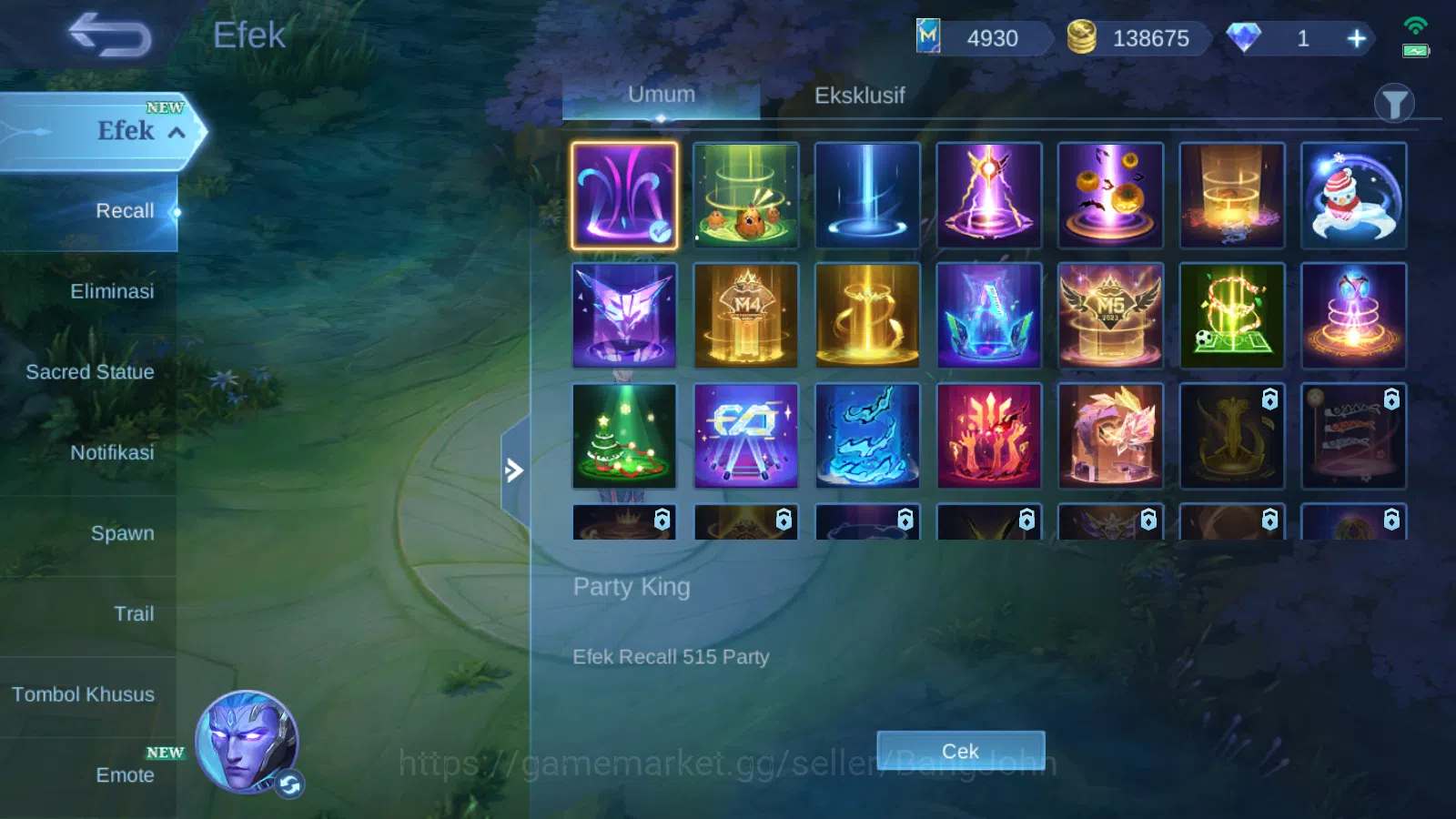 Mobile Legends: Bang Bang Accounts Others Hero 125 | Skin 235 | Legend Alucard | Prime Beatrix | Collector Pharsa | Clouds 16