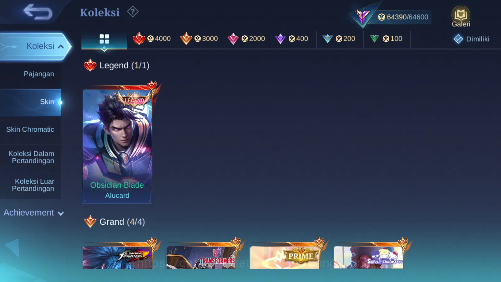 Mobile Legends: Bang Bang Accounts Others Hero 125 | Skin 235 | Legend Alucard | Prime Beatrix | Collector Pharsa | Clouds 2