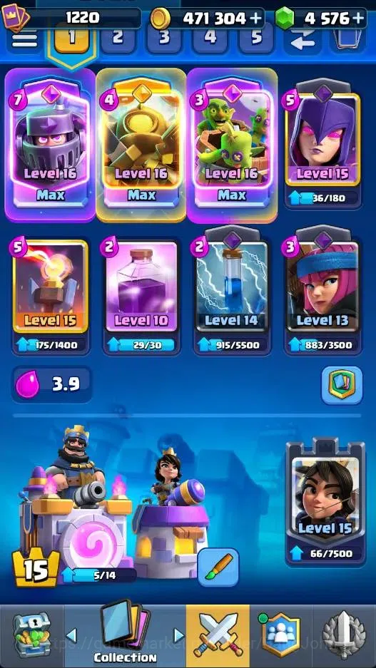Clash Royale Accounts Mobile |KTL 15|121/121 Cards|3 Max L16 Cards|3 Her image 10