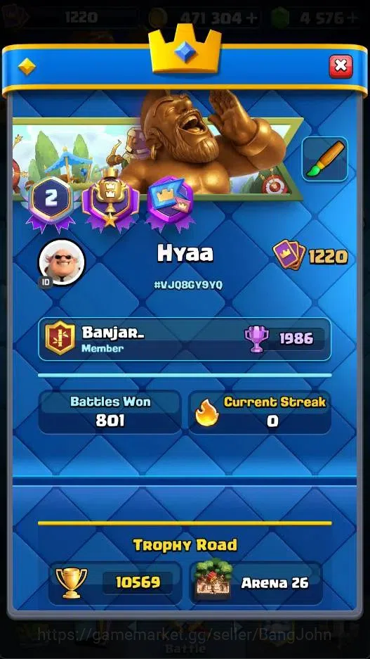 Clash Royale Accounts Mobile |KTL 15|121/121 Cards|3 Max L16 Cards|3 Her image 20