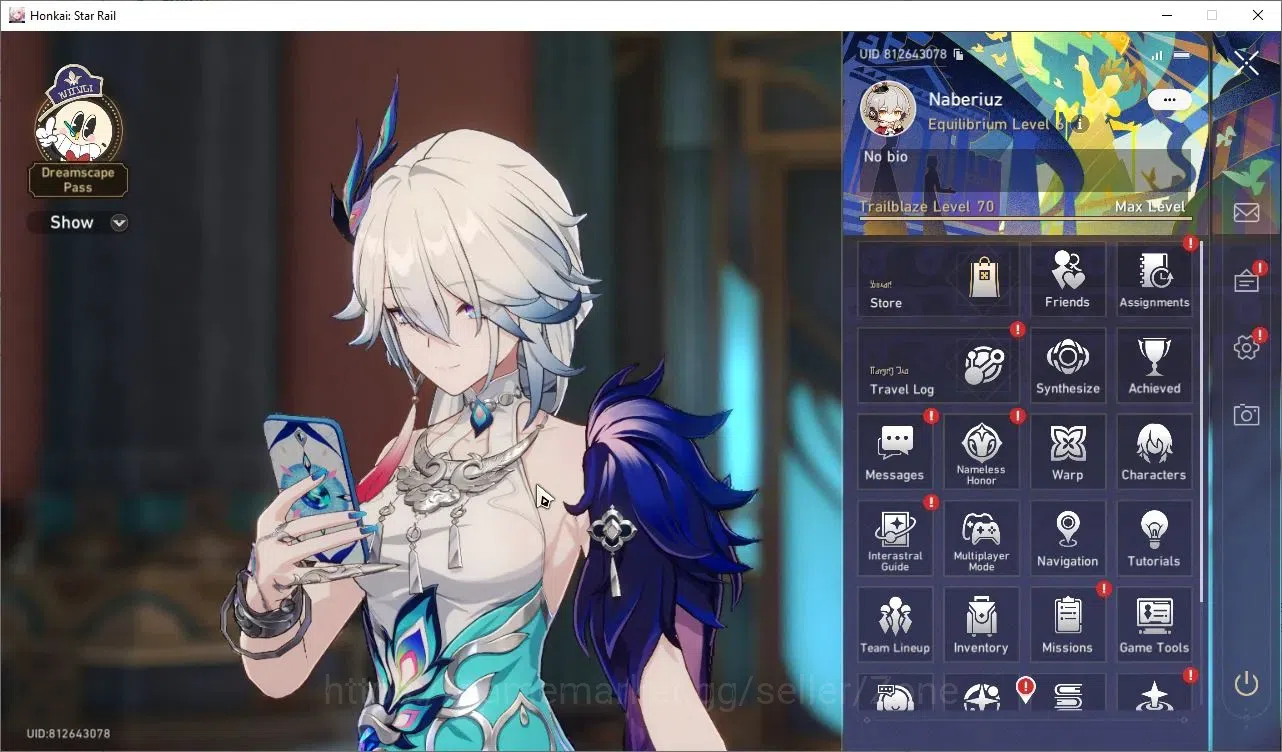Honkai Star Rail Accounts Others ASIA|TL70|16 Limited Char+5 Sign|3 Premium Team (YaoGuang 1