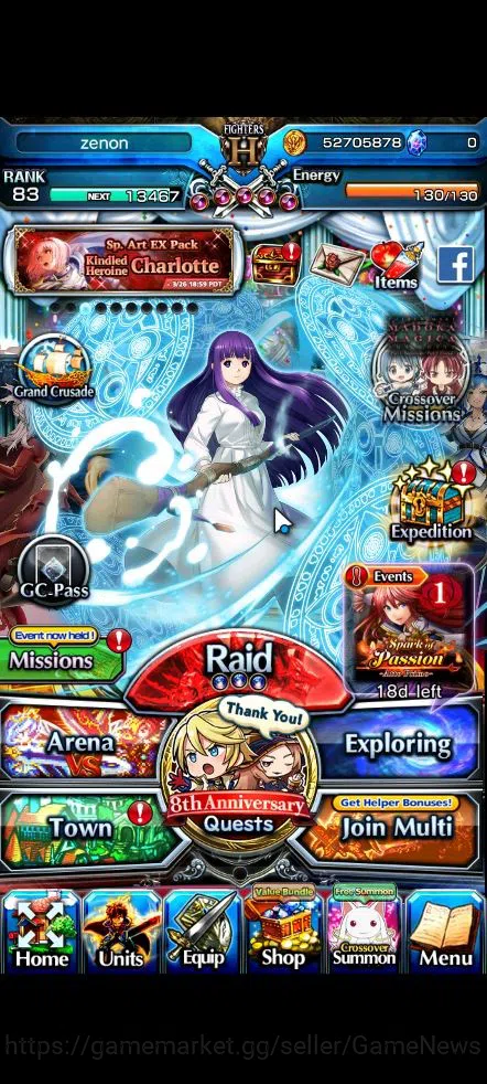 Grand Summoners Accounts Global|Rank 83|18 Ascend|S Miyu,AcceleratorTW,Momo image 1