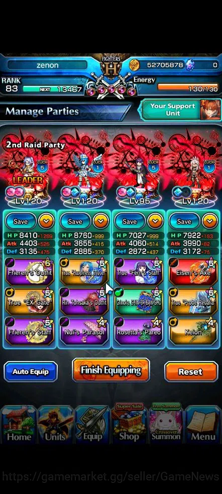 Grand Summoners Accounts Global|Rank 83|18 Ascend|S Miyu,AcceleratorTW,Momo image 3