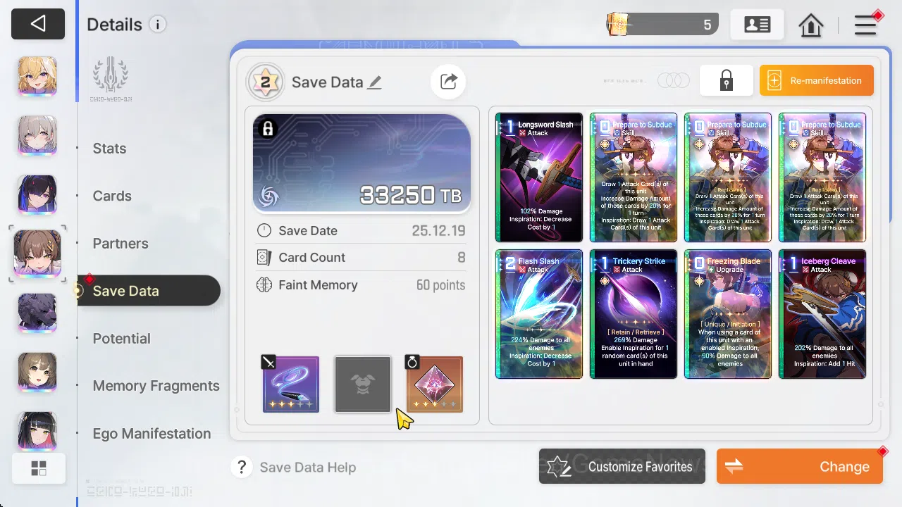 Chaos Zero Nightmare Accounts Asia Lv54 |12 SSR[(SerenielM3,Chizum1,YukiM1)+Part image 19
