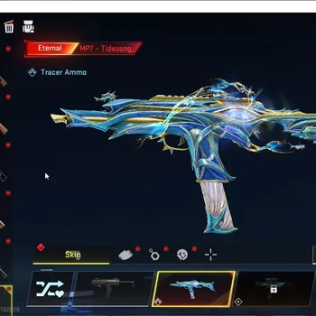 Blood Strike Accounts Collab Skin Asia|ETERNAL MP7-TideSong Lv3+Melee Staff|Collab LC Mr Iguana,AOT Mikasa,Female Titan+Many