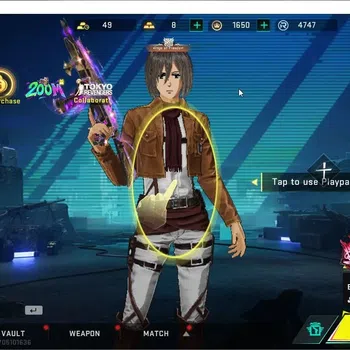 Blood Strike Collab Skin ASIA|Collab AOT[MIKASA,M700,M4A1,KAG6,FAL],7DS[Ak4 image 1