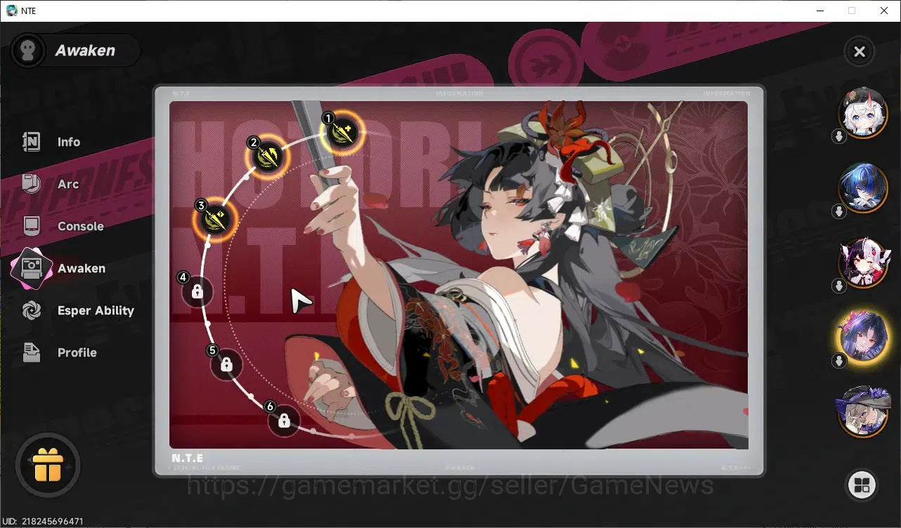 Neverness to Everness Accounts GLOBAL SEA|HL 43|TL 28|8 SSR (HotoriA3+Skin,Lacrim image 7
