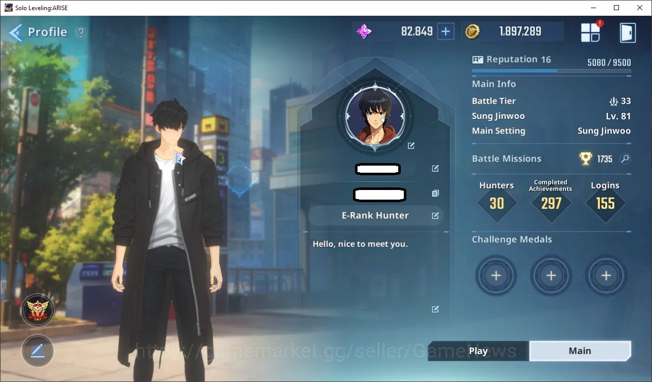 Solo Leveling: ARISE Accounts Total Powe 663K|17 SSR + 82K Essense|GotoA5+SignA1, MireiA5+SignA5, GunheeA5+Sign