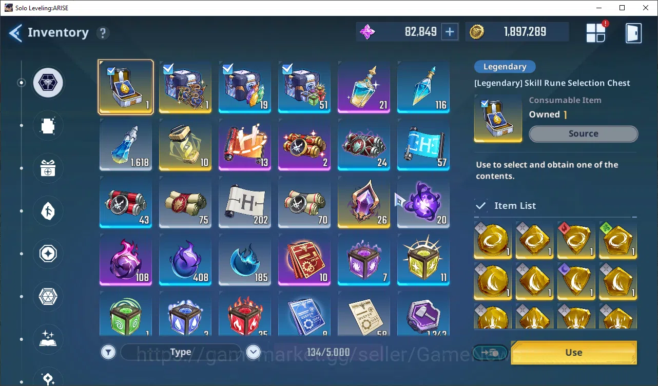 Solo Leveling: ARISE Accounts Total Powe 663K|17 SSR + 82K Essense|GotoA5+SignA1, MireiA5+SignA5, GunheeA5+Sign 14