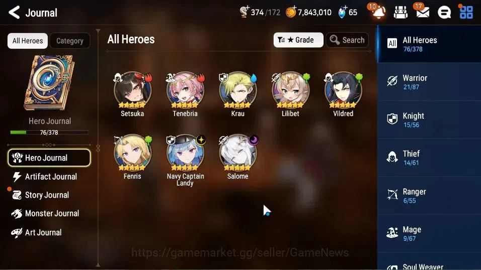 Epic Seven Accounts GLOBAL Unverif|New Era|2 ML(Salome,Navy Captain La image 6