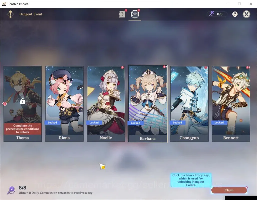 Genshin Impact Accounts ASIA |AR50 |3 Limit + 2 (*5WP) |Linnea + Signature image 17