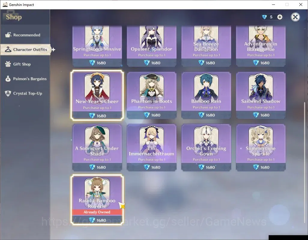 Genshin Impact Accounts ASIA |AR50 |3 Limit + 2 (*5WP) |Linnea + Signature image 6