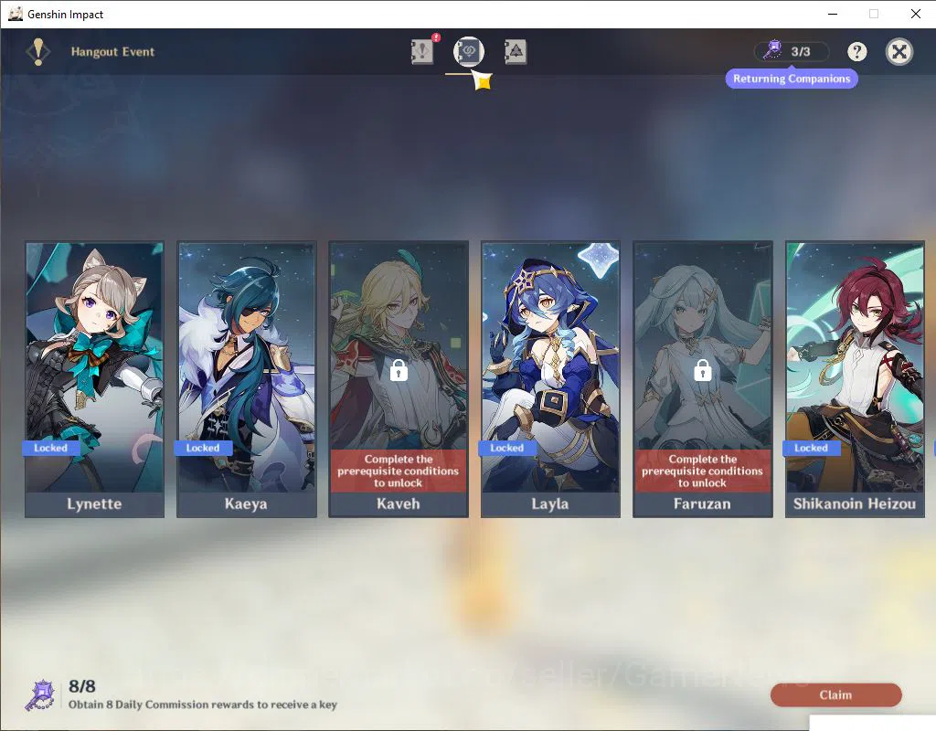 Genshin Impact Accounts Asia|AR 58|13 Limited +6(*5Weapon)|[Neuvillate C1, image 13