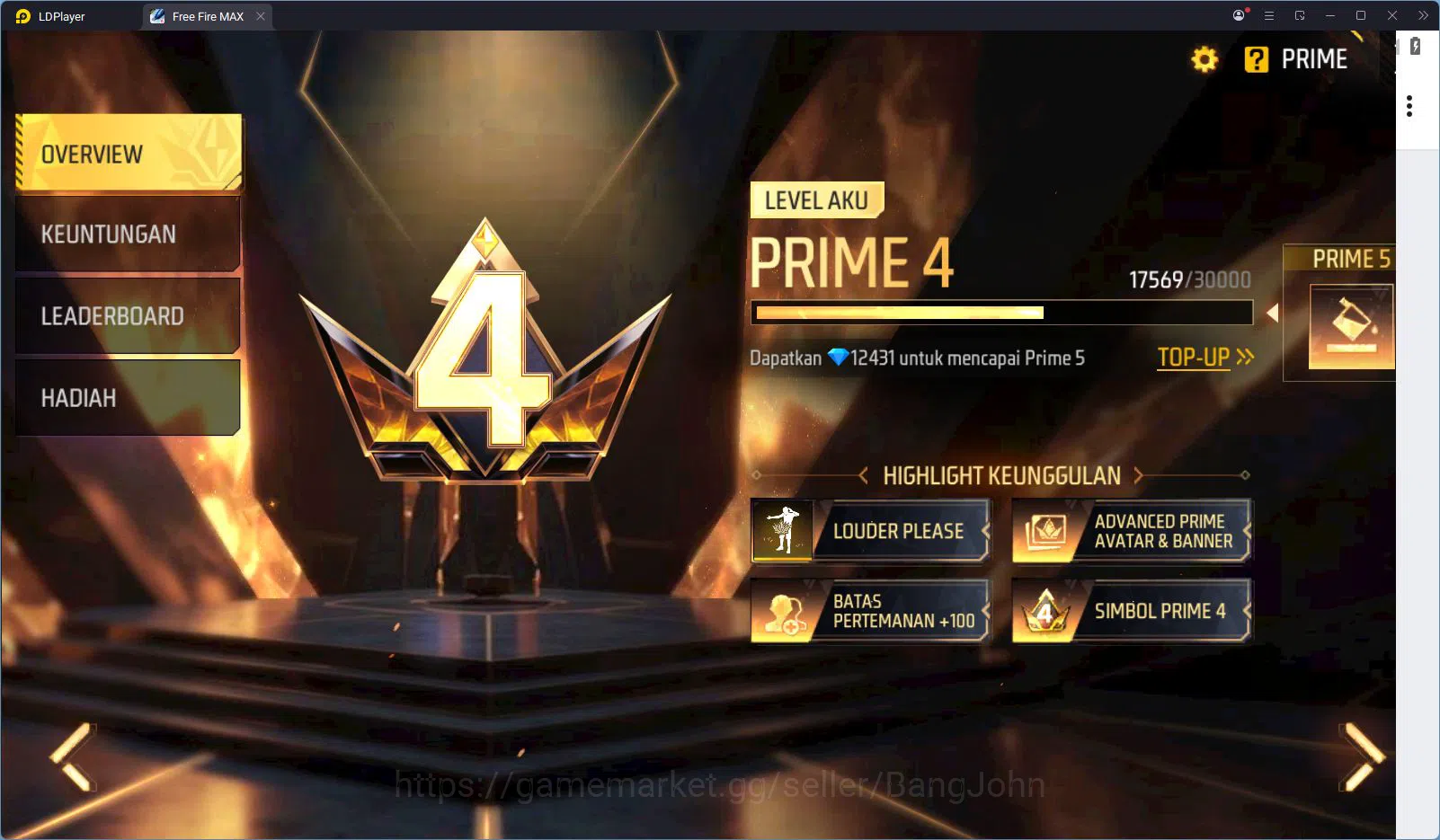Free Fire Accounts Indonesia Vault 303 | Blueblock Bundle | Jiraiya B image 2