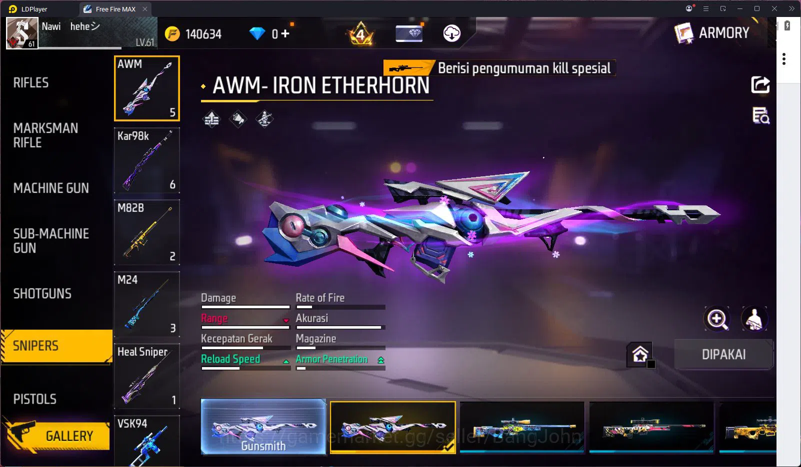 Free Fire Accounts Indonesia Vault 303 | Blueblock Bundle | Jiraiya B image 5