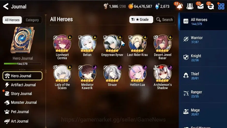 Epic Seven Accounts GLOBAL Verif|9 ML[LOTScales,EIlynav,Belian,Straze, image 5