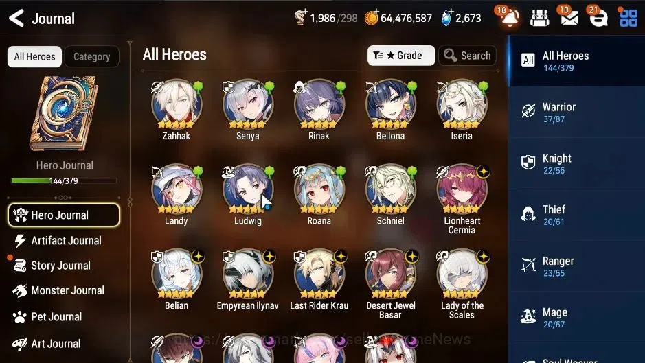 Epic Seven Accounts GLOBAL Verif|9 ML[LOTScales,EIlynav,Belian,Straze, image 8