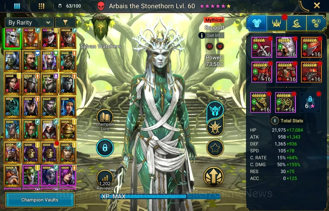 Raid: Shadow Legends Accounts Mid-Game Lv 26|872K PWR|1 Mythic(Arbais)+24 1