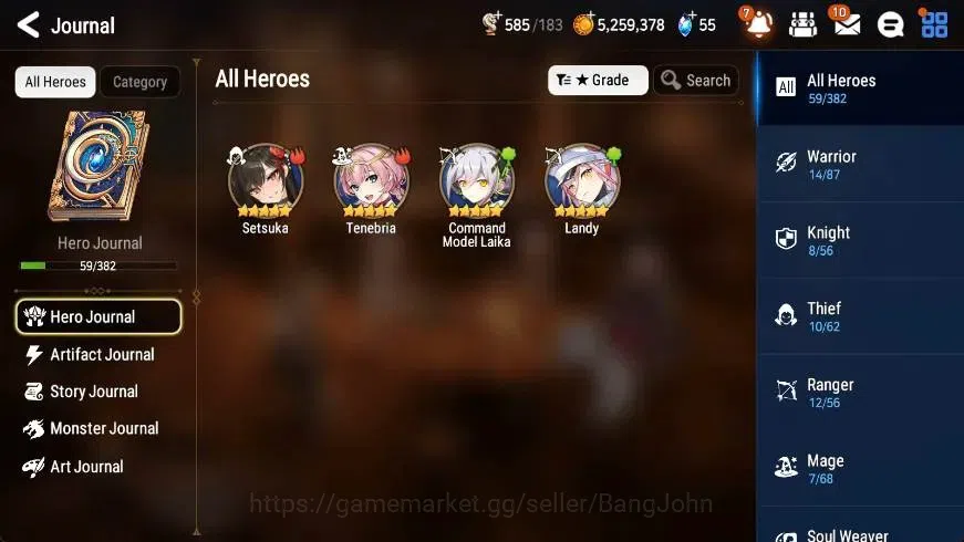 Epic Seven Accounts Global | Starter|3 ML(Straze,NM Luna,Briar Witch I image 5