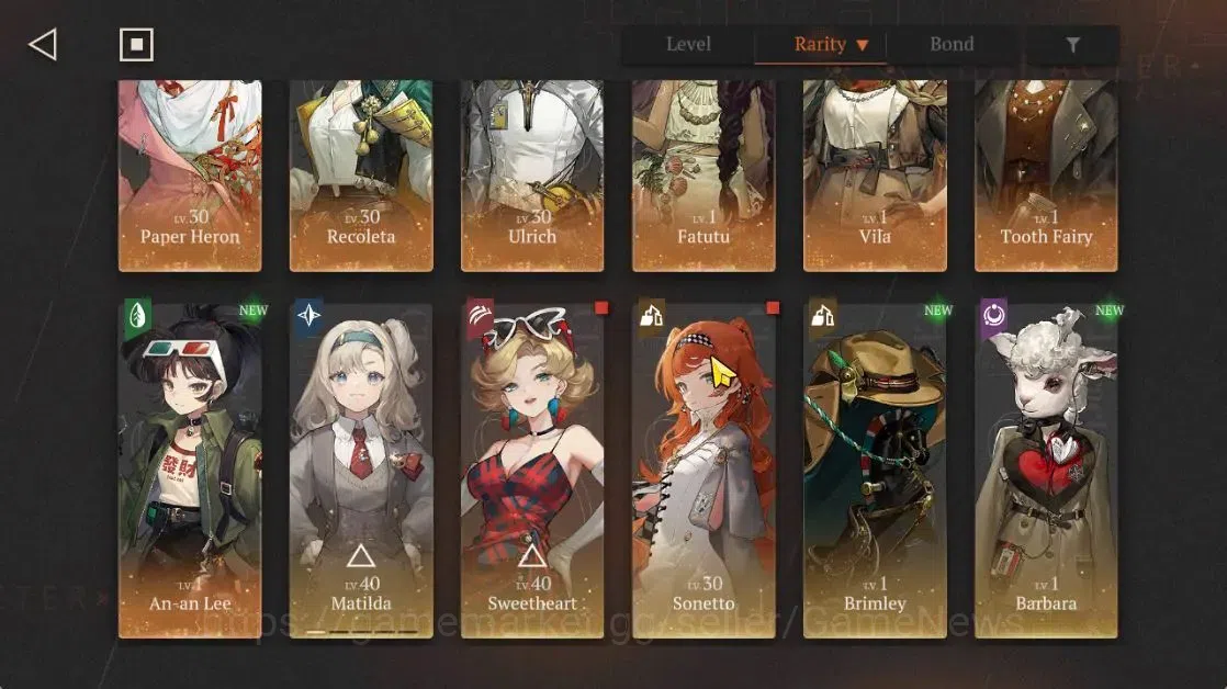 Reverse: 1999 Accounts Midgame GLOBAL|Lv21|7*6Crew(1Limit)|PaperHeron,Recoleta,Fatutu,Vila,ToothFairy,An-anLee,Ulrich|Ulilog 3
