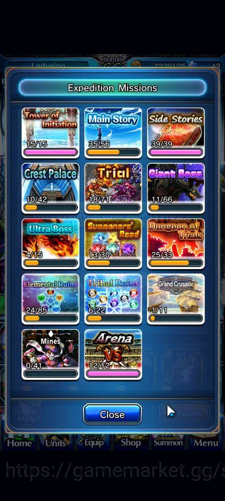 Grand Summoners Accounts Global|Rank 112|28 Ascend+6 TW|[Inumuta,Sayaka,Emi image 8