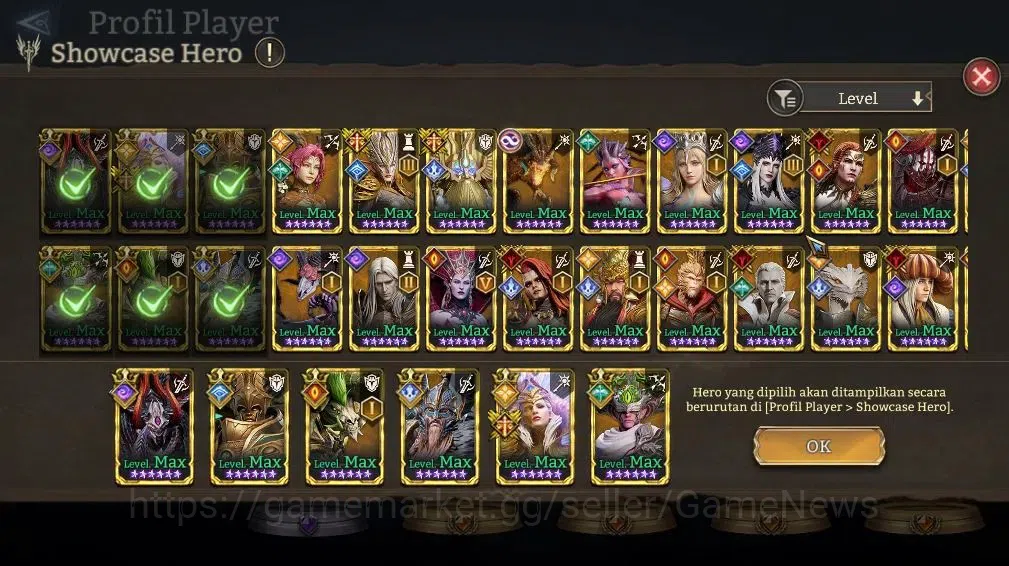 Watcher of Realms Accounts End-Game GLOBAL 60x|Lv80|6.4M Power|7 Lord[Ingrid,Ezareth,Iovar,Elddr,Torodor,etc]+62 16
