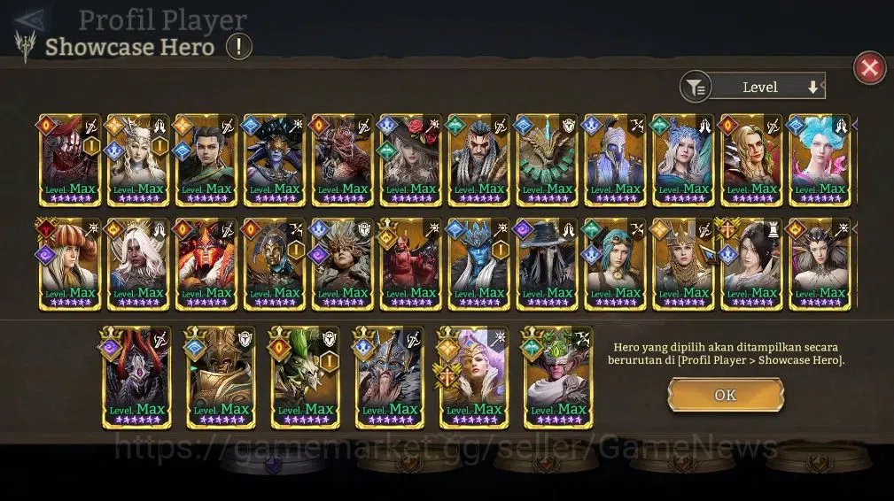 Watcher of Realms Accounts End-Game GLOBAL 60x|Lv80|6.4M Power|7 Lord[Ingrid,Ezareth,Iovar,Elddr,Torodor,etc]+62 17