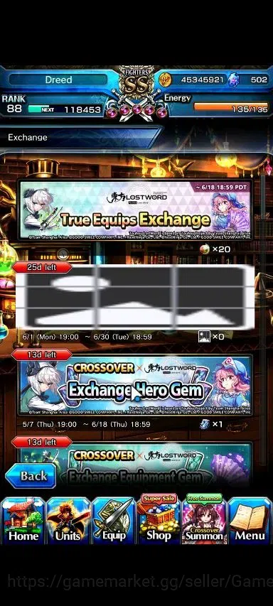 Grand Summoners Accounts Global|Rank 88|502 cc|8 Ascend+3 TW|(Fen,Konpaku,D image 8