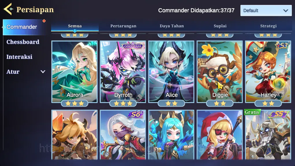 Magic Chess: Go Go Accounts High Mytick69|37Commander 22 Max|54 Skin Epic Go1 Yuzong,12 Special,30 Elite,7 Painted|6 13