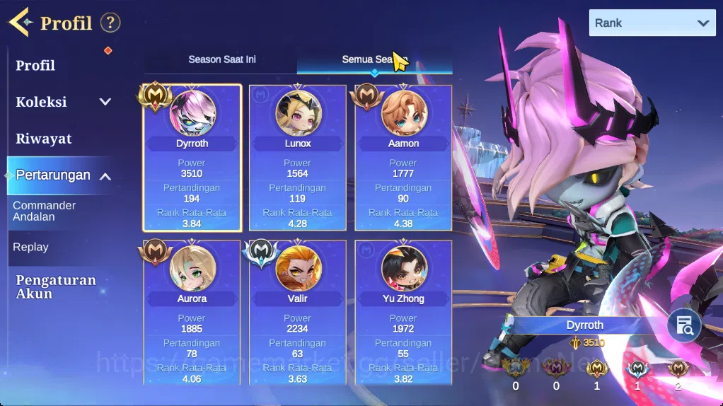Magic Chess: Go Go Accounts High Mytick69|37Commander 22 Max|54 Skin Epic Go1 Yuzong,12 Special,30 Elite,7 Painted|6 4