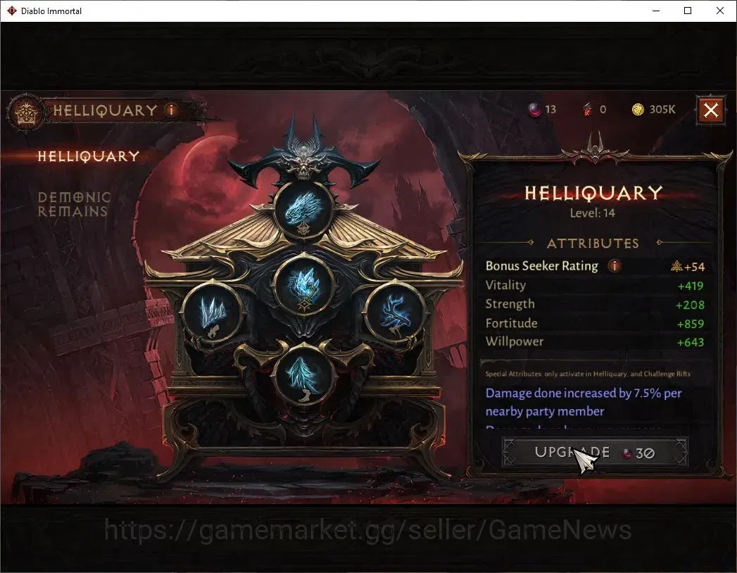 Diablo Immortal Accounts UE-Sescheron|CS ON|Lv60(766)|Barbarian|CR 37K|Reso image 11