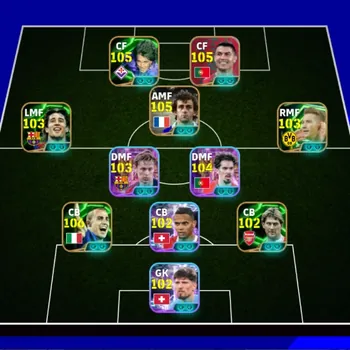 eFootball Accounts Starter Andorid|Power 3225|26 Epic Michel Platini X Tsubasa,Cannavaro,Luis Suarez,Ronaldo,Batistuta|19