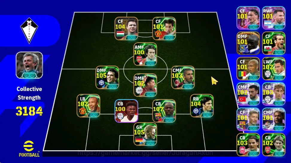eFootball Mid-Tier Mobile|Big Time[Rijkaard,C Makelele],L Thuram Aria image 1
