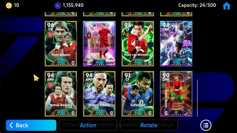 eFootball Accounts Mid-Tier Mobile|Big Time[Rijkaard,C Makelele],L Thuram Arial Fort,Matthaus Phenom Pass,Oliver Khan,Ferenc 6