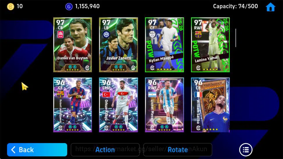 eFootball Accounts Mid-Tier Mobile|Big Time[Rijkaard,C Makelele],L Thuram Arial Fort,Matthaus Phenom Pass,Oliver Khan,Ferenc 8